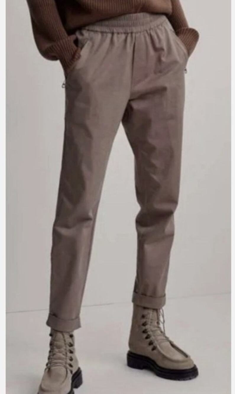 VARLEY Marbern Pant Soft Cotton Twill Dark Brown women’s 27.5” inseam size S
